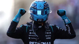Russell survives late Verstappen charge to win Azerbaijan GP