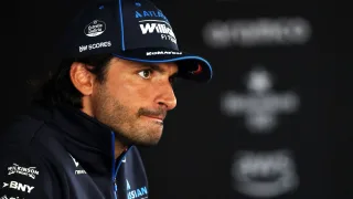 Carlos Sainz admits Aston Martin now in a ‘different league’ to Williams amid Alex Albon crash apology