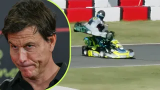 Toto Wolff’s son Jack escapes injury after terrifying karting crash in Italy