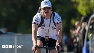 Bottas cycling from Malaysia to Singapore Grand Prix