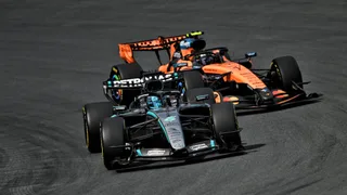 Russell wins static Dutch Grand Prix sprint race