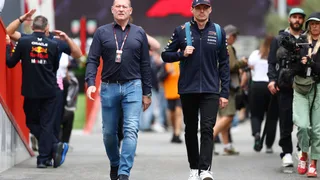 Jos pushes Max towards gravel, but Verstappen says no