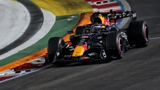 Max Verstappen edges Charles Leclerc and Lewis Hamilton to claim F1 Singapore GP pole