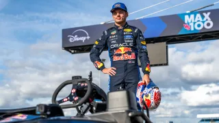 Max Verstappen takes emphatic victory in ‘carnage’ filled Max vs 100 kart race