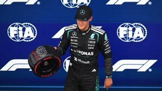 Russell Squeezed Into Hamilton's Seat and Still Has the Scars