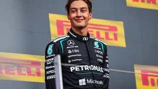 Russell still concerned by poor pace despite Silverstone podium
