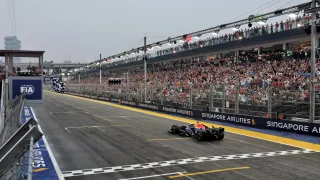 Max Verstappen wins Singapore Sprint amid George Russell and McLaren crash chaos