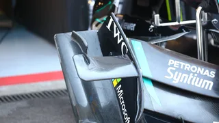 F1 | Mercedes W17: micro modifiche all'ala anteriore per cercare efficienza nei rettilinei